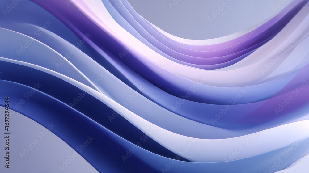 Obraz premium Elegant pastel gradient wave animation, abstract modern motion graphics background, fluid minimal design, perfect for branding, logo reveal, video intros, or presentations