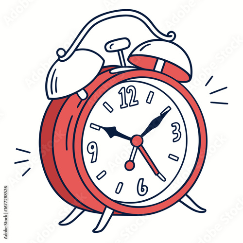 alarm clock vector illustration