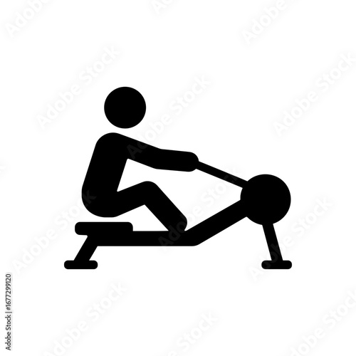 Rowing Machine Workout Icon