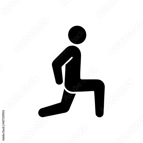 Reverse Lunge Exercise Icon