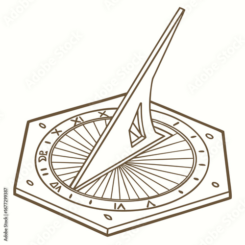 clock on a white background