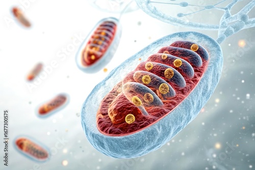 x-default Mitochondria: Powerhouse of the Cell - High-Resolution 3D Medical Illustration