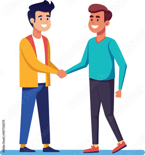 Business people shaking hands
