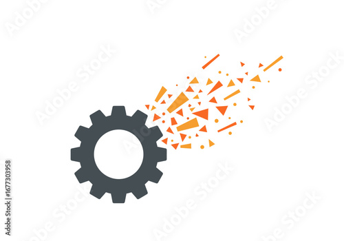 Abstract Gear Design: Technological Innovation and Progress.
