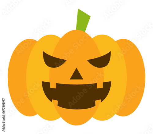 可愛いハロウィンのカボチャのイラスト アイコン イラスト シンプル ベクター素材