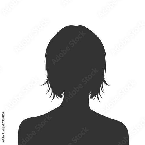 Gray silhouette of an anonymous person used as a default user avatar. Vector icon placeholder for a profile picture on a white background