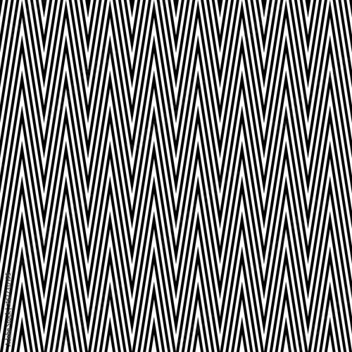 Zigzag lines. Jagged stripes. Seamless surface pattern design with sharp waves ornament. Repeated chevrons wallpaper. Digital paper for page fills, web designing, textile print. Vector illustration.