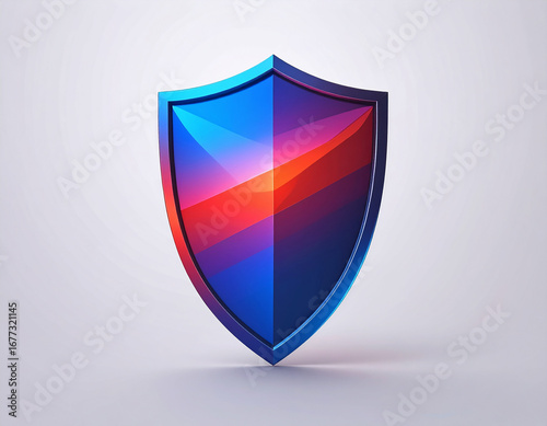 Free Download Vibrant faceted shield emblem protection security - GFXLoad