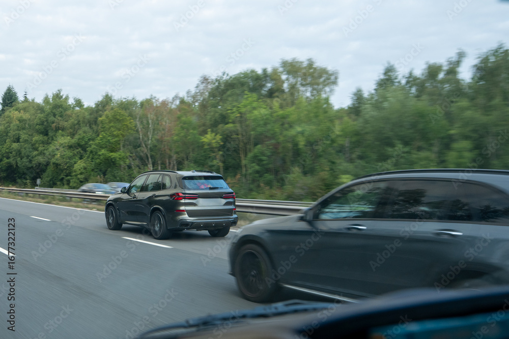 Fototapeta premium car on road motorway