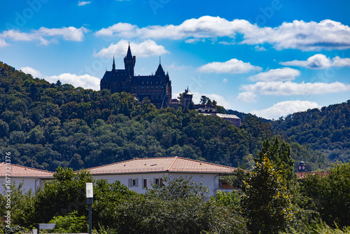 View of the historic Wernigerode Castle