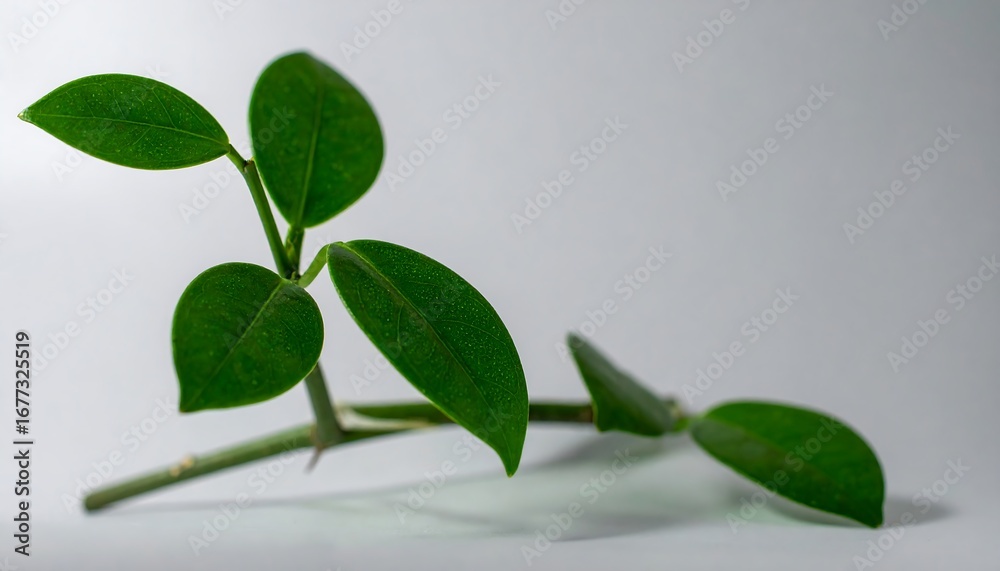 Fototapeta premium Fresh leaves on a branch