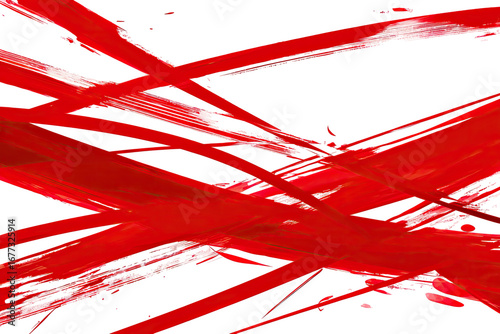 Abstract red lines intersecting on a black background