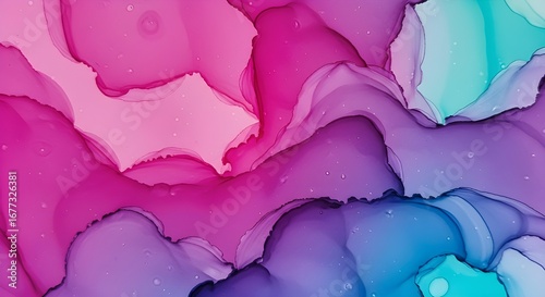 Fondo de tinta de alcohol colorido de fondo abstracto