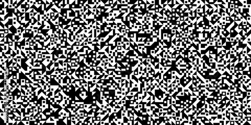 A monochrome, chaotic backg...