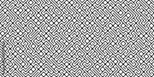 A black and white geometric...