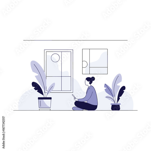 Modern interior design inspiration for your living room with minimalist furniture and plants