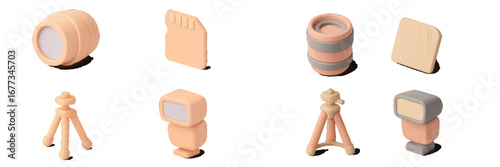 Innovative design of playful, modern objects in soft colors for creative inspiration