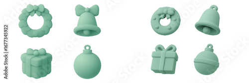 Decorative holiday-themed silicone molds for festive baking and craft projects