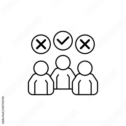 Icon a discrimination, isolated against a clean background.