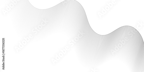 Vector abstract gradient wave Futuristic gray white abstract background. geometric flowing web smoke sound music digital blend curve line texture backgound.