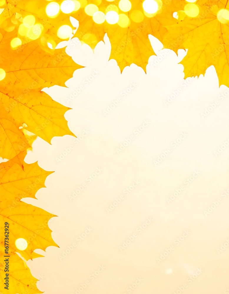 Fototapeta premium Autumn leaves frame (3)