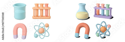 Colorful educational toys for children promoting science exploration and creativity