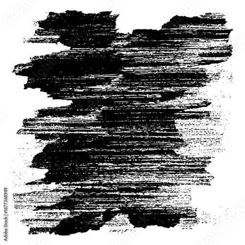 Abstract black and white grunge texture featuring horizontal brush strokes and distressed appearance design