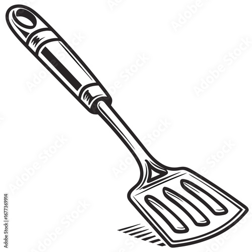 spatula isolated on white
