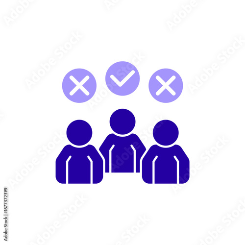Icon a discrimination, isolated against a clean background.