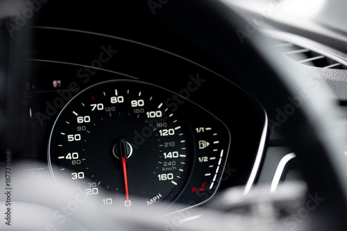 speedometer odometer car interior lights fuel gauge 