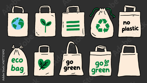 Embrace sustainability with these diverse eco-friendly bag designs promoting a greener planet