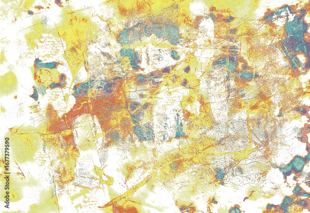 Naklejka premium Fantasy Flow – Spiritual Abstract Psychedelic Background