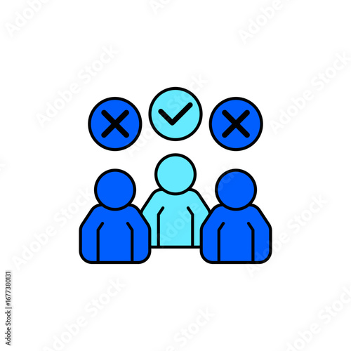 Icon a discrimination, isolated against a clean background.