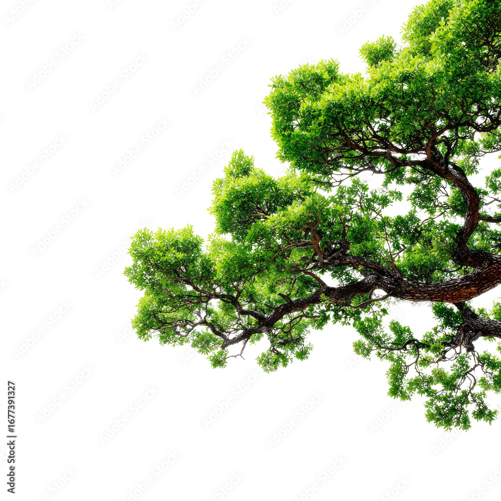 Fototapeta premium Lush green tree canopy