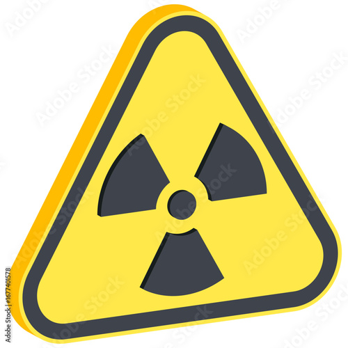 Radiation Warning Sign Icon