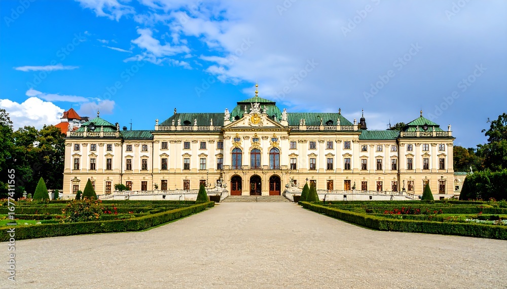 Fototapeta premium Grand palace facade on a sunny day