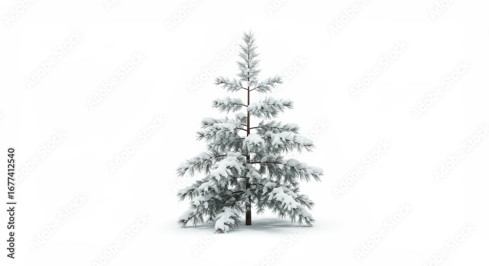 Snow covered evergreen tree graphic Snow covered evergreen tree graphic