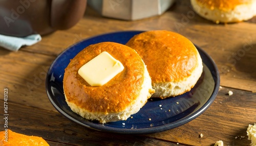 Buttery biscuits on a plate (1)
