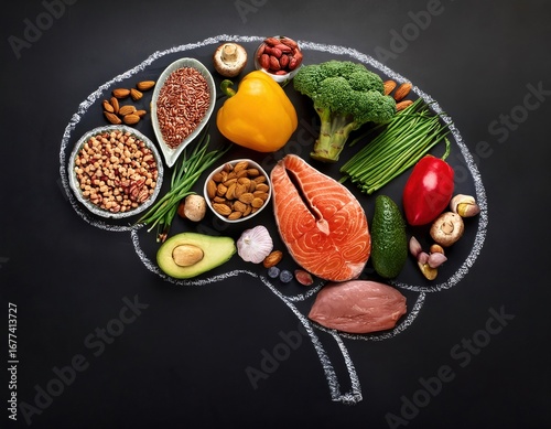 Nutritional food concept promoting brain health and cognitive power