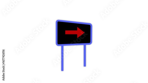 Left Side Icon Animation . White Background