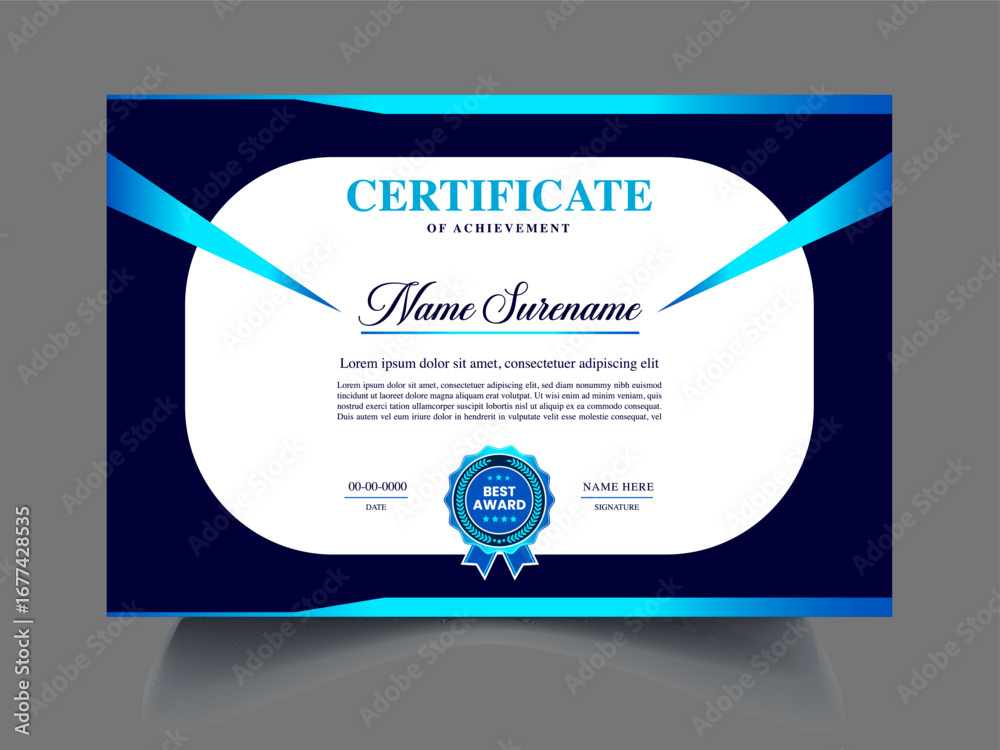 Obraz premium certificate design new concept clean template