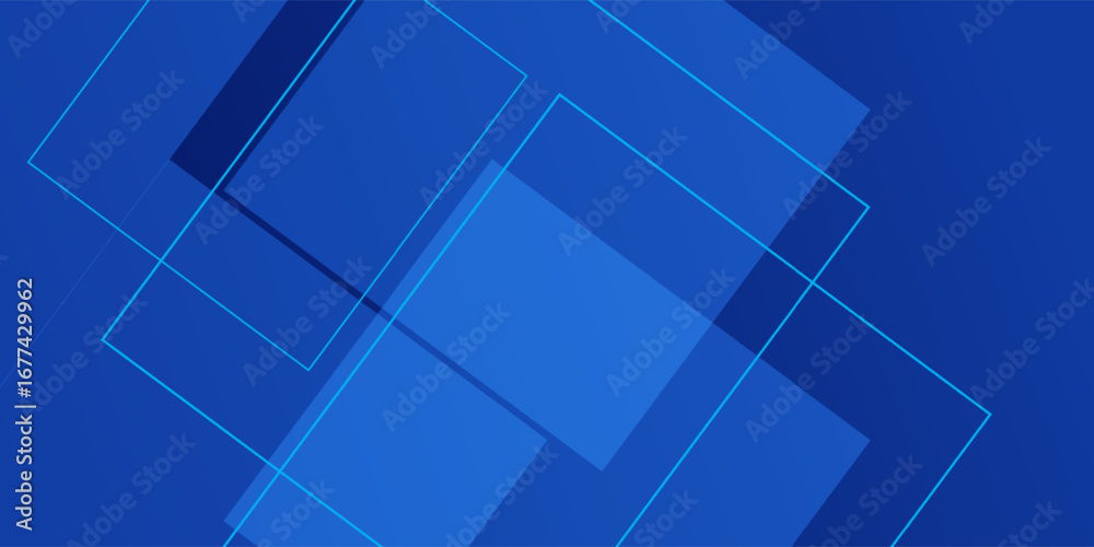 Fototapeta premium Abstract blue background. Geometric triangle background texture