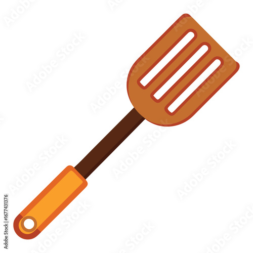 kitchen spatula isolated on white