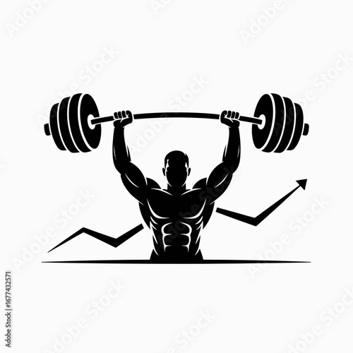 man lifting weights