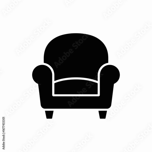 black leather armchair