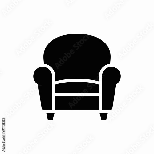 black leather armchair