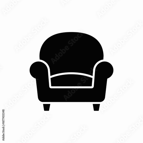 black leather armchair