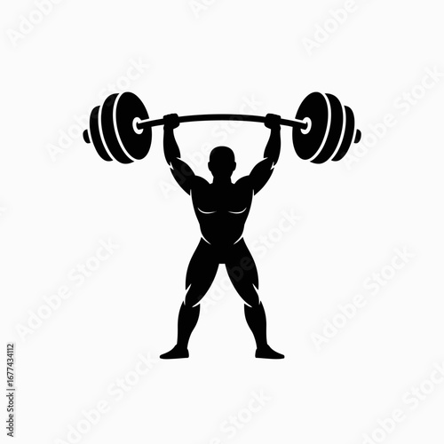3d man lifting weights