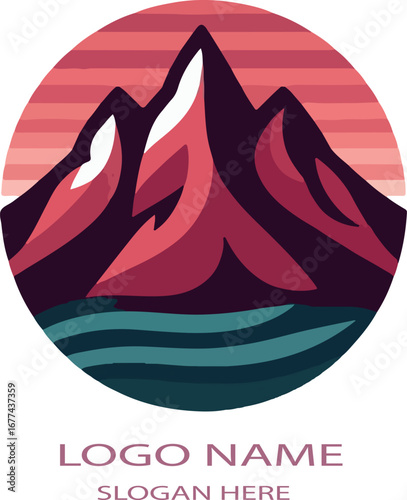 mountain mahogany logo icon vector .