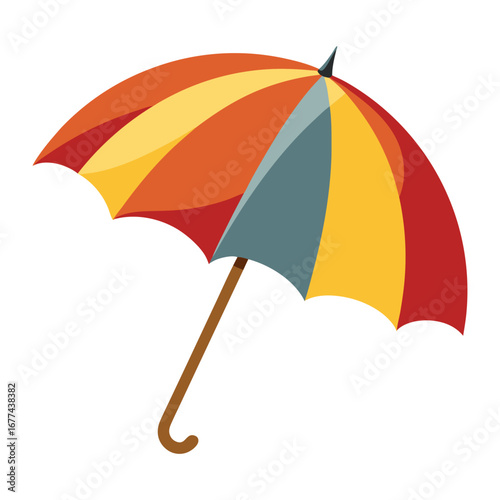 Cartoon Umbrella Vector – Simple Rain Protection Design